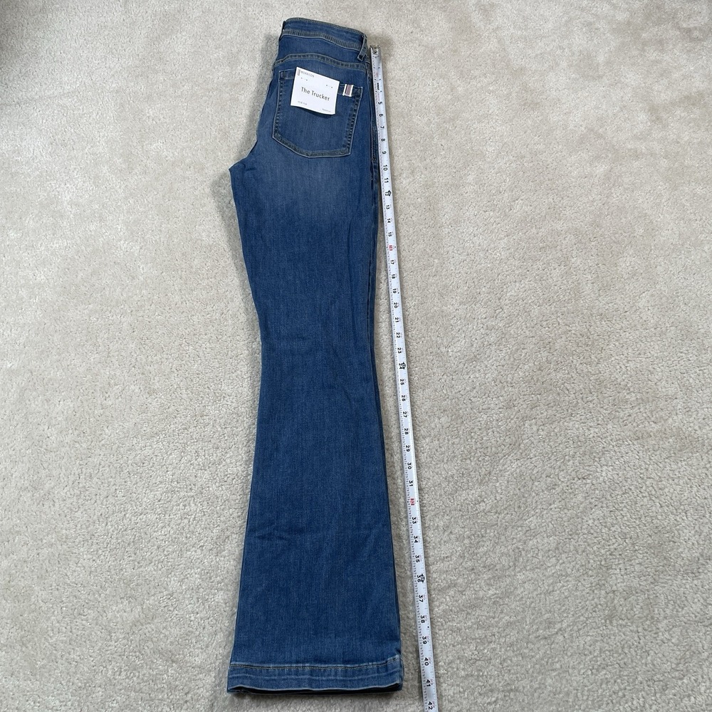 NWT Morrison Denim The Trucker Jeans Womens 27 Blue Bootcut Mid-rise - Picture 7 of 13